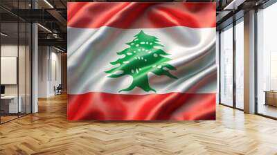 Flag Lebanon background screensaver wallpaper symbol state emblem coat of arms canvas banner flagpole flags national state country decoration patriotism symbols official ceremony parade  Wall mural