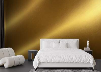 A luxurious gold texture with a shiny, reflective surface and rich golden color. Multiple variations available Wall mural