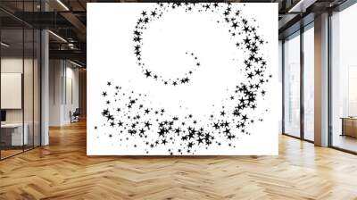 Black star way vector illustration Wall mural