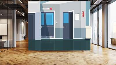 Vector illustration of modern medical clinic Wall mural