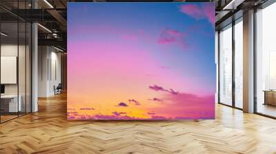 Landscape. Sunset over the Indian Ocean Wall mural