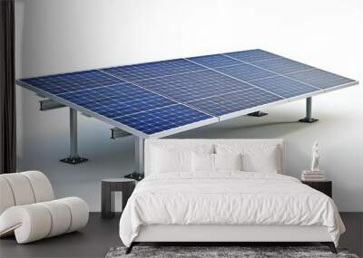 A solar panel array designed for harnessing solar energy efficiently. Wall mural