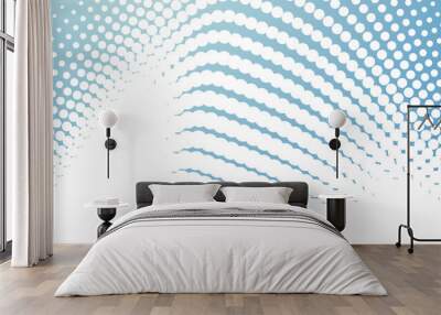 Blue sky abstract background with halftone for backdrop or presentation Wall mural