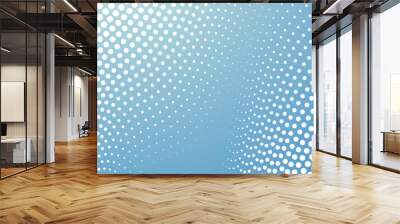 Blue sky abstract background with halftone for backdrop or presentation Wall mural