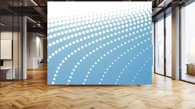 Blue sky abstract background with halftone for backdrop or presentation Wall mural