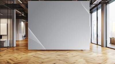 White and gray abstract gradient background wallpaper vector image for backdrop or presentation
 Wall mural