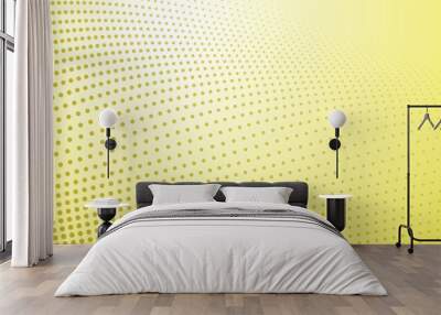 Yellow halftone abstract background for backdrop or presentation Wall mural