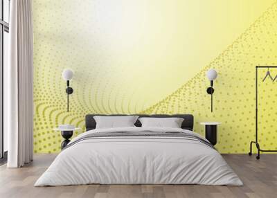 Yellow halftone abstract background for backdrop or presentation Wall mural