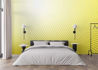 Yellow halftone abstract background for backdrop or presentation Wall mural