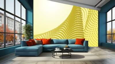 Yellow halftone abstract background for backdrop or presentation Wall mural