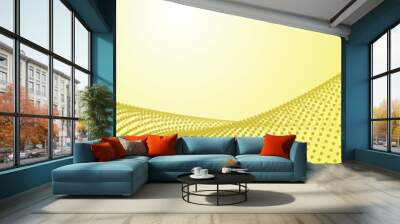 Yellow halftone abstract background for backdrop or presentation Wall mural