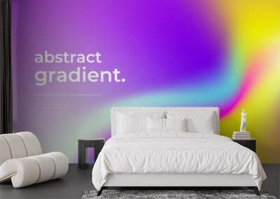 Abstract background colorful gradient vector Wall mural