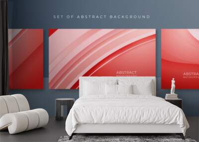 abstract luxury red and white background Wall mural