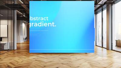 Gradient blue abstract background vector Wall mural