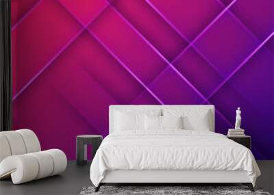 gradient shape purple pink abstract geometri design background Wall mural