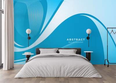 Light blue abstract background design Wall mural