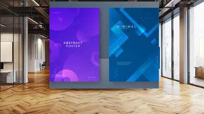 Vector abstract graphic presentation design banner pattern wallpaper background web template. Wall mural