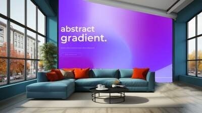 Vector blue and purple gradient trendy background abstract Wall mural