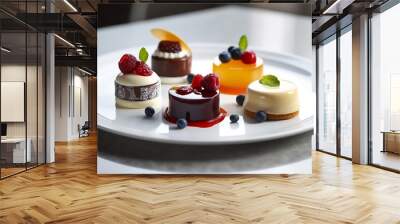 Chef's kiss delicious custom desserts for high class taste Wall mural