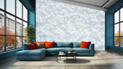 Photo of saltpeter texture consist of many little balls Wall mural