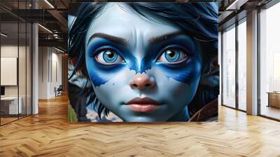 Queen of Challenges and Creativity: The Unique and Alluring World of Female Goblins.(Generative AI) Wall mural