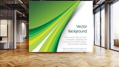 Green Background Brochure Wall mural