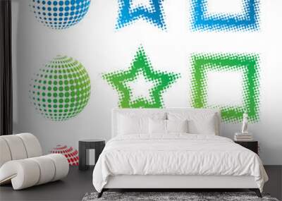 Pixelate Logos Wall mural