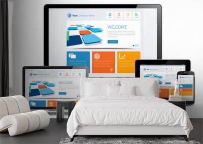 Responsive Design Wall mural