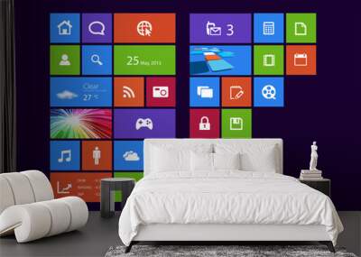 Windows Metro Apps Wall mural