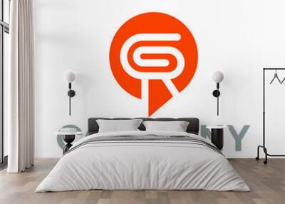 GR Chat Logo  Wall mural