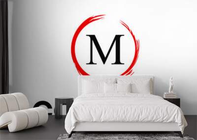 letter M logo  Wall mural