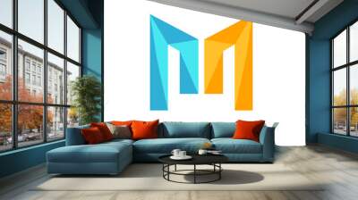 letter M logo  Wall mural