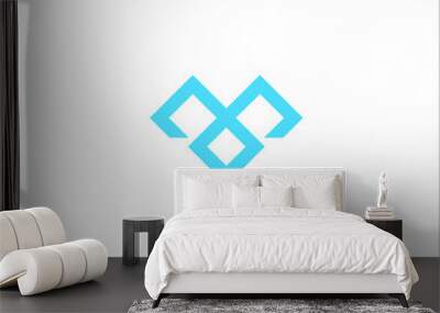 m logo design vector sign Wall mural