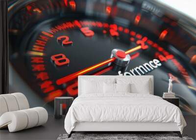 extreme close-up of  speedometer  Wall mural