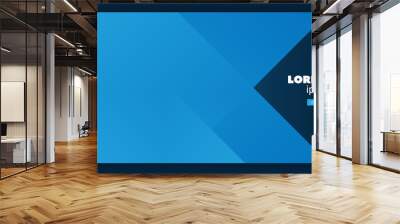 Abstract Blue Banner, Background,  Poster or Landing Page Design, Multi Purpose Template Wall mural