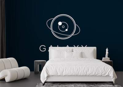 galaxy photography concept vector logo design Wall mural