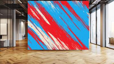 Drawing Abstract Bright Colorful Diagonal Stripe Grunge Texture Background Wall mural