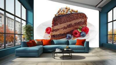 Chocolate cake Wall mural