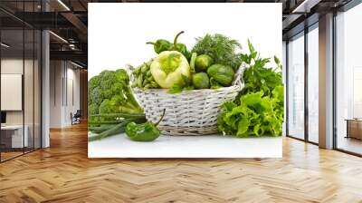 Fresh green vegetables Wall mural