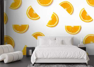 Fruit pattern of orange slices Wall mural