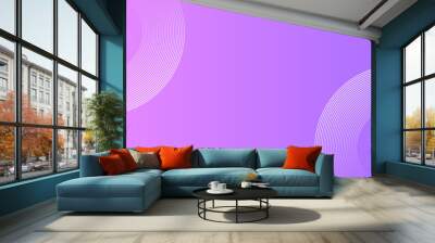 Abstract circle lines on pink and purple background. Geometric stripe line art design for poster, brochure, cover, website, header, web banner, presentation Wall mural