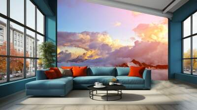 scenic alpine landscape Wall mural