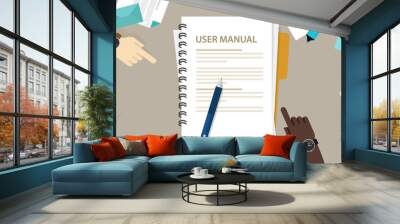 user guide manual instruction book document paper reference Wall mural