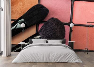 eye shadow palette with brush Wall mural