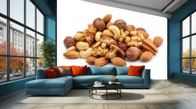 Assortment of tasty mixed nuts Wall mural