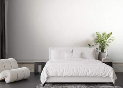 two potted plants in a room Wall mural