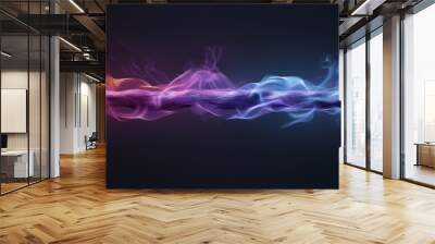 Vibrant abstract smoke and light design Wall mural