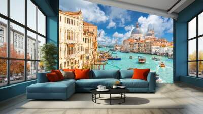 Grand Canal and Basilica Santa Maria della Salute, Venice, Italy Wall mural