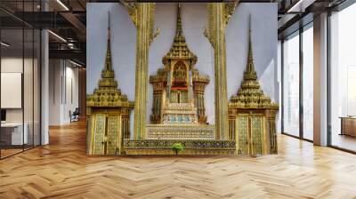 Characteristics of traditional Thai architecture Wall mural