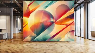 Modern Futurism Abstract Art Wall mural